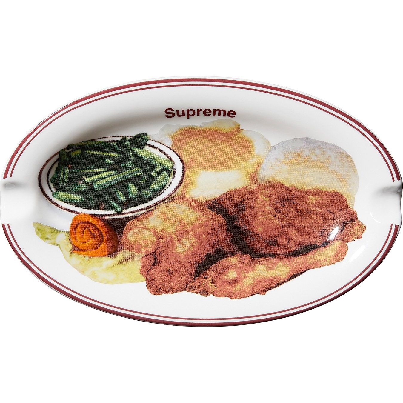 Chicken Dinner Plate Ashtray view 2